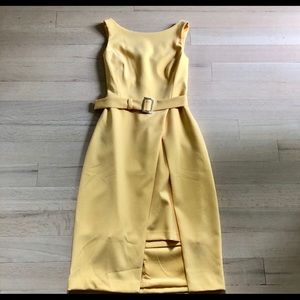 🆕NWT! White House Black Market Yellow dress sz 6